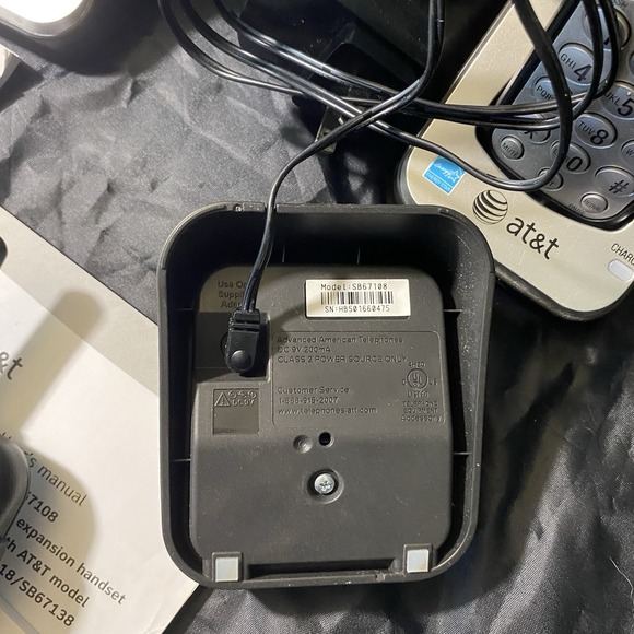 AT&T SynJ SB67138 4-Line Corded/Cordless Phone System + 8x SB67108 Handsets - Picture 8 of 11